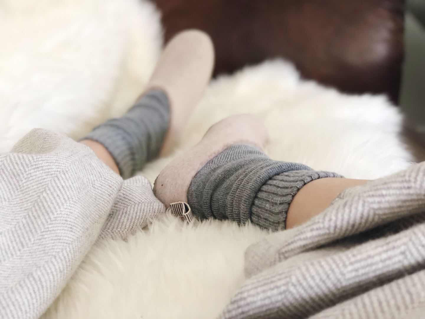 Angora Wool Blend Socks