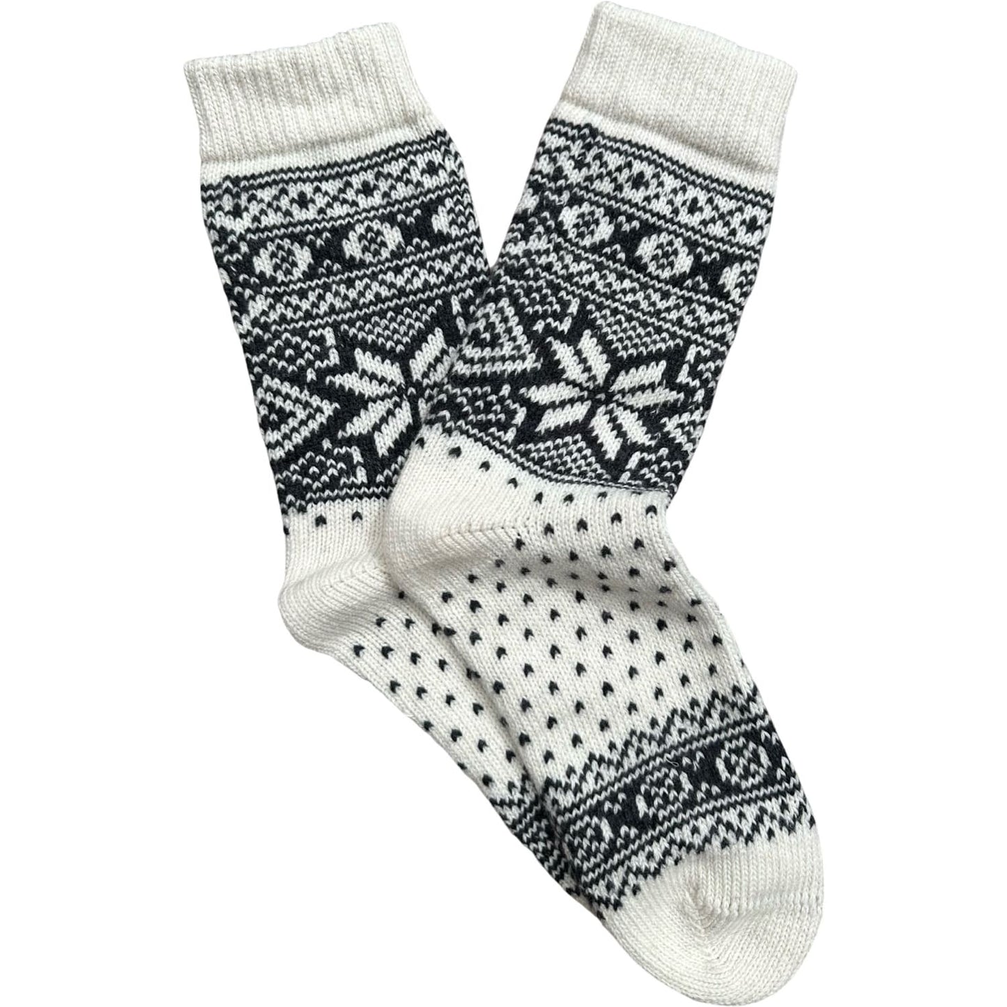 Snowflake White:Coke Colour EU Wool Socks
