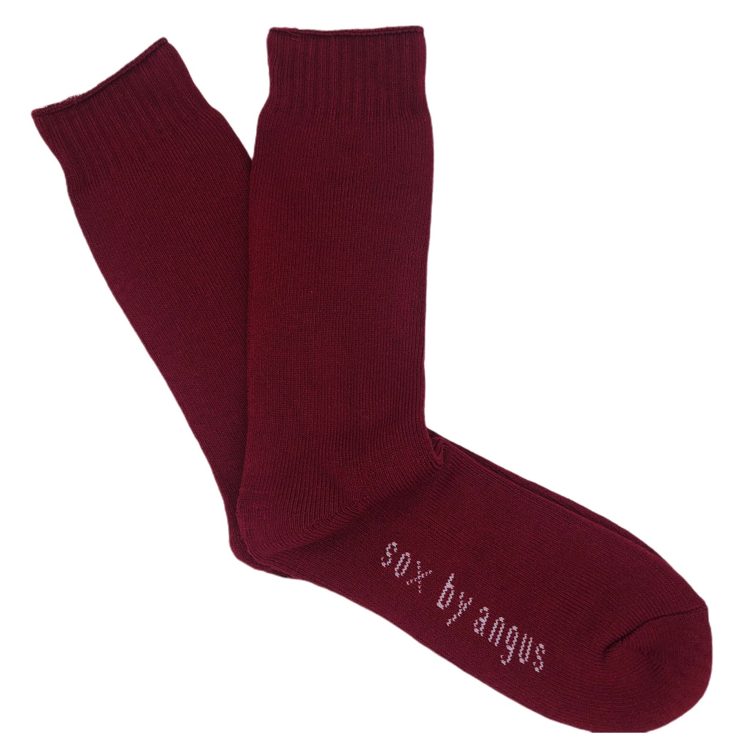 Bamboo Heavy Duty Socks - 3 Pack - Burgundy