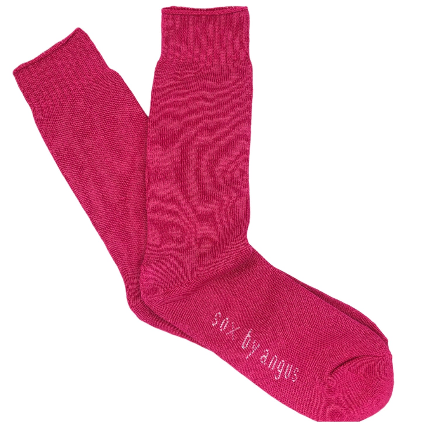 Bamboo Heavy Duty Socks - 3 Pack - Hot Pink