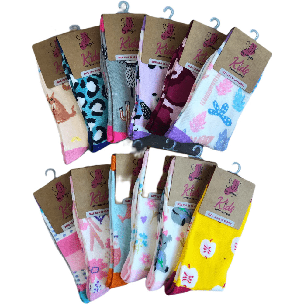 Girl Cotton Fashion Crew Socks