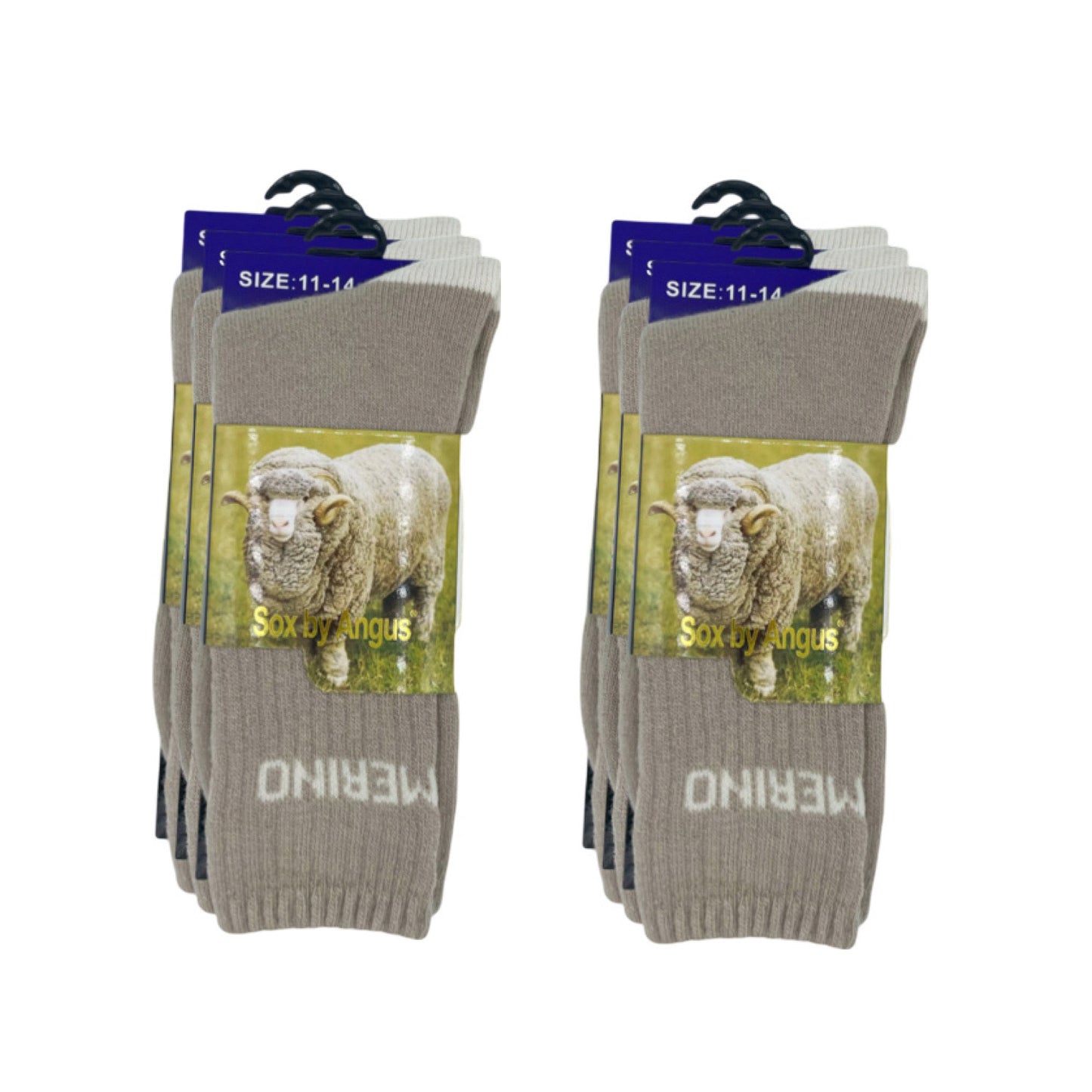 Merino Wool Hiker Socks - Beige