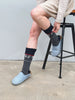 Wool socks in Navy:Bordeaux