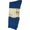 Angora Wool Blend Cushion Crew Socks - Denim