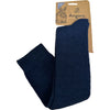 Angora Wool Blend Knee High Socks with SEAMLESS Toe - Navy