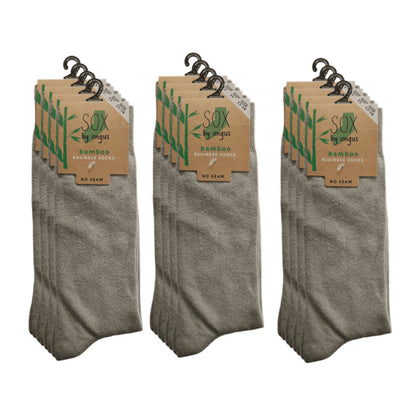 Bamboo Plain Business Socks -No Seam - Beige