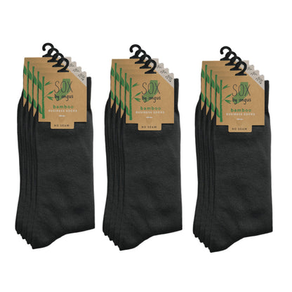 Bamboo Plain Business Socks -No Seam - Bottle Green