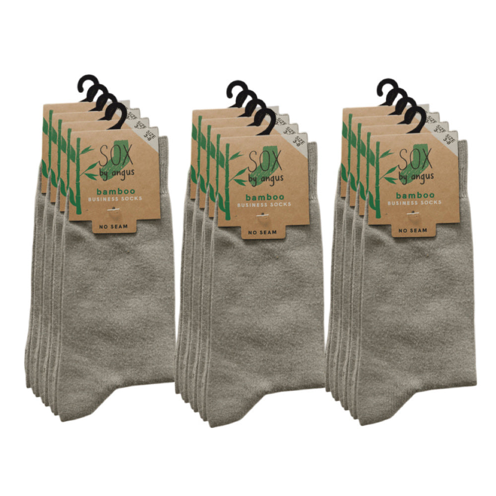 Bamboo Plain Business Socks -No Seam - Beige