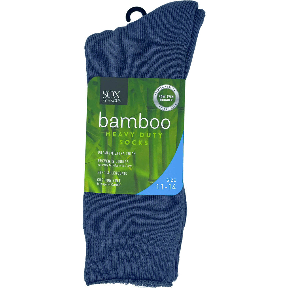 Bamboo Heavy Duty Socks - 1 Pack - Grey