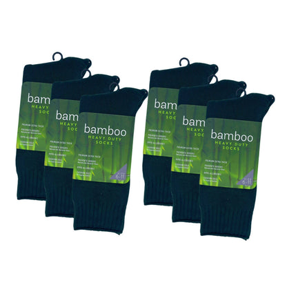 Bamboo Heavy Duty Socks - 1 Pack - Bottle Green