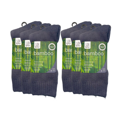 Bamboo Heavy Duty Socks - 1 Pack - Grey