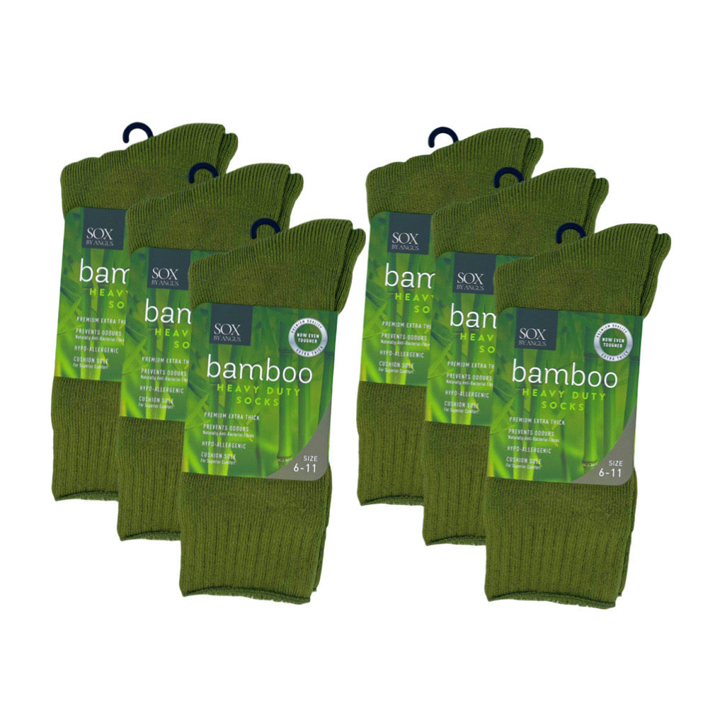 Bamboo Heavy Duty Socks - 1 Pack - Khaki