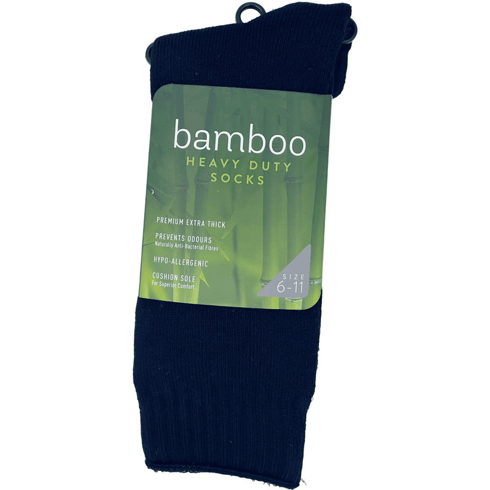 Bamboo Heavy Duty Socks - 1 Pack - Navy
