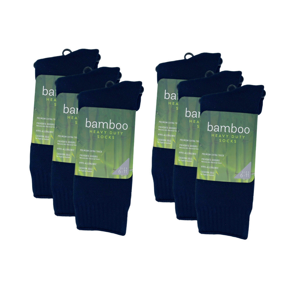 Bamboo Heavy Duty Socks - 1 Pack - Navy