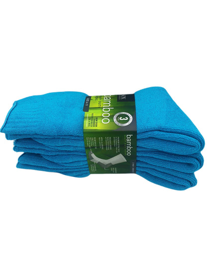 Bamboo Heavy Duty Socks - 3 Pack - Aqua