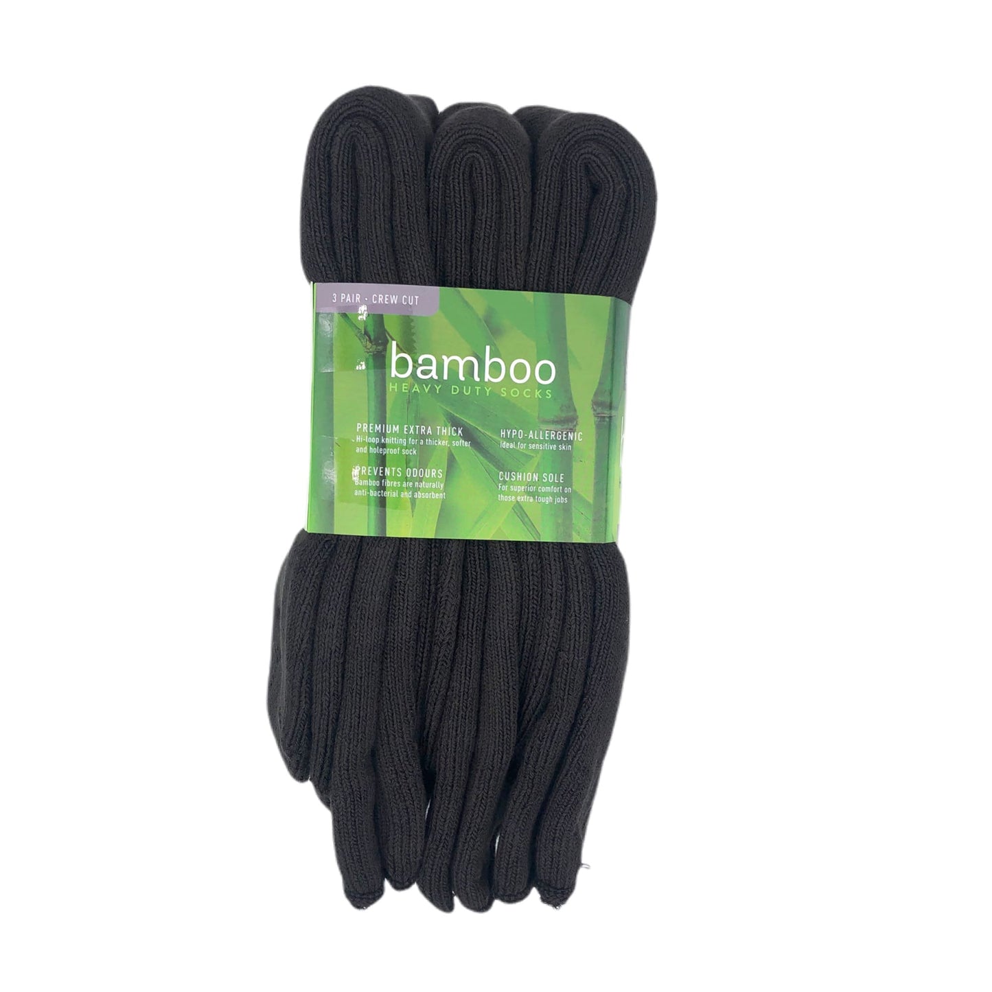 Bamboo Heavy Duty Socks - 3 Pairs Pack - Brown