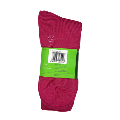 Bamboo Heavy Duty Socks - 3 Pairs Pack - Hot Pink