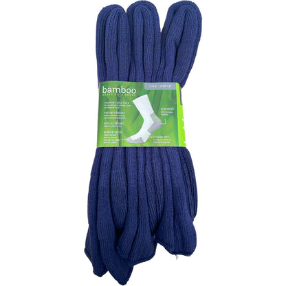 Bamboo Heavy Duty Socks - 3 Pairs Pack - Navy Blue