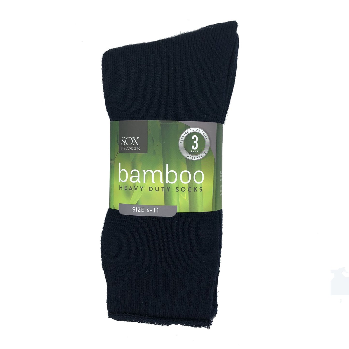 Bamboo Heavy Duty Socks - 3 Pairs Pack - Navy