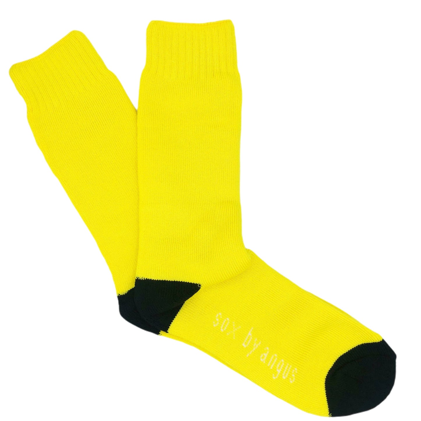 Bamboo Heavy Duty Socks - 3 Pairs Pack - Yellow/Black