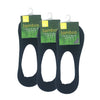Bamboo invisible socks-medium cut-Black