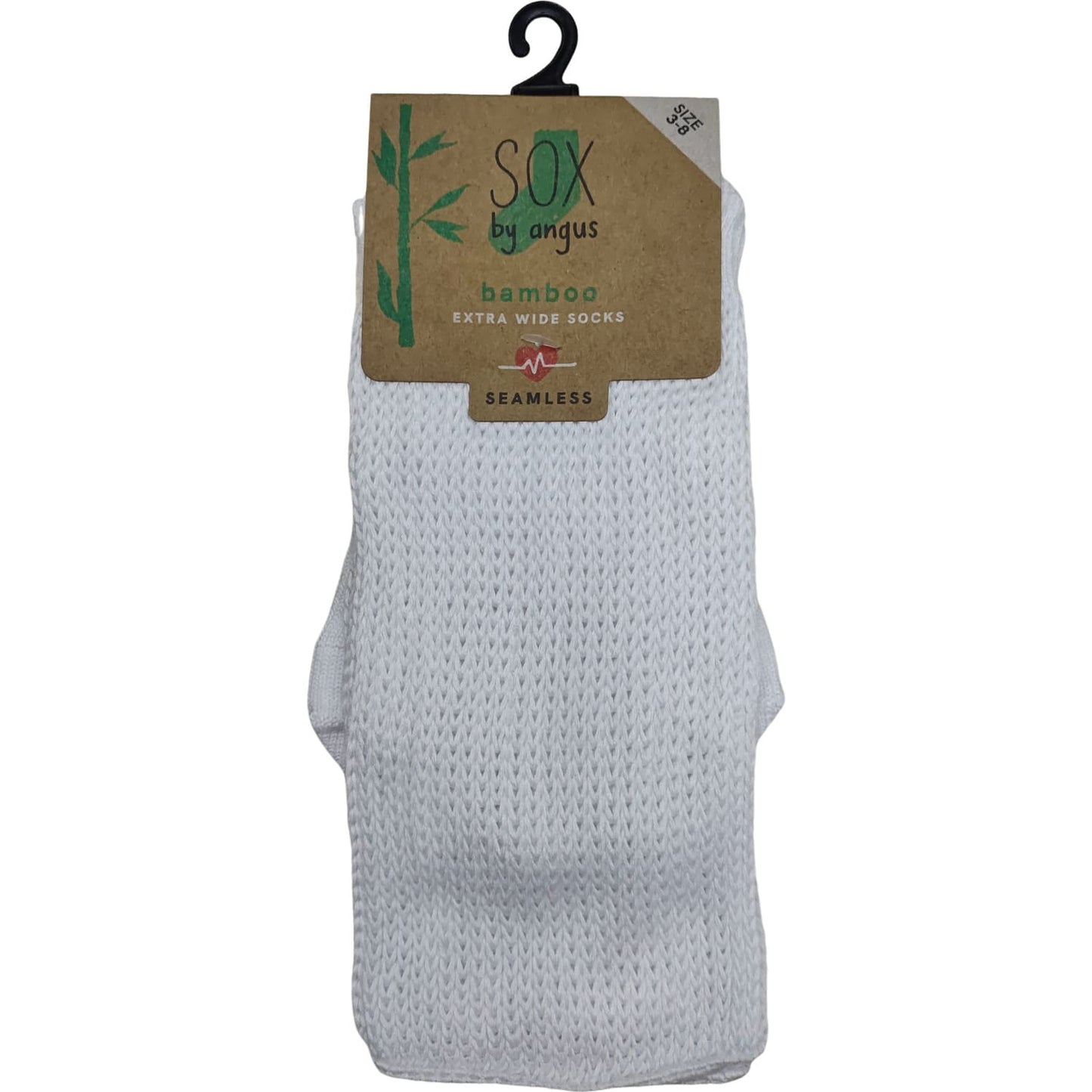 Extra Wide Socks - White