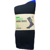 Bamboo Heavy Duty Socks - 2 pack - Black-Royal-Blue