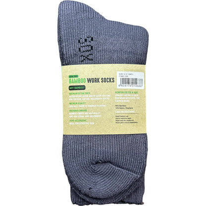 Bamboo Heavy Duty Socks - 2 pack - Grey