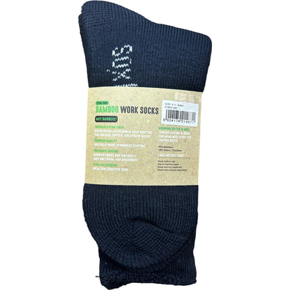 Bamboo Heavy Duty Socks - 2 pack - Navy