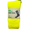 Non Fluffing Bamboo Heavy Duty Socks - 2 pack - Yellow-Black