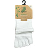 Bamboo Toe Comfort Top Socks - White