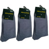 Cotton Plain Business Socks - Dark Grey