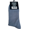 Cotton Plain Business Socks - Grey