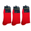 Cotton Plain Business Socks - Red
