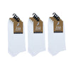 Cotton School Crew Socks - NO SEAM - WHITE