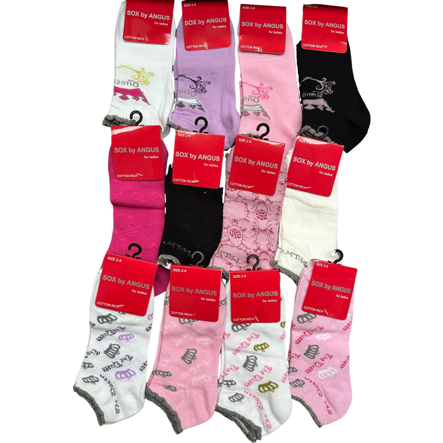 Cotton Fashion Anklet Socks Mixed Colour