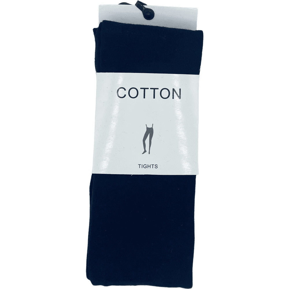 Cotton Full Length Tights - Black