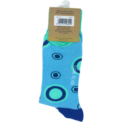 Blue Circles Socks