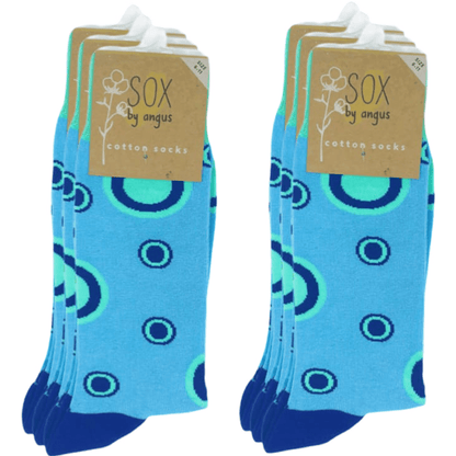 Blue Circles Socks