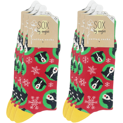 Christmas Border Collie Socks
