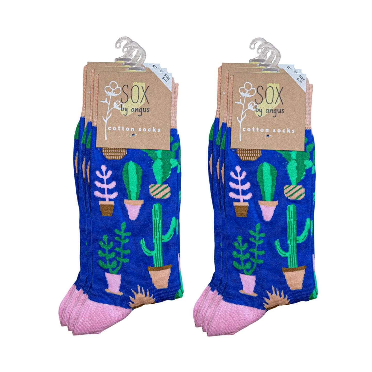 Cactus Socks - Size 6/11