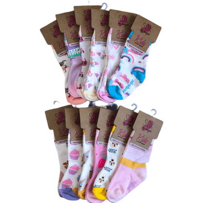 Baby Girl Cotton Fashion Crew Socks
