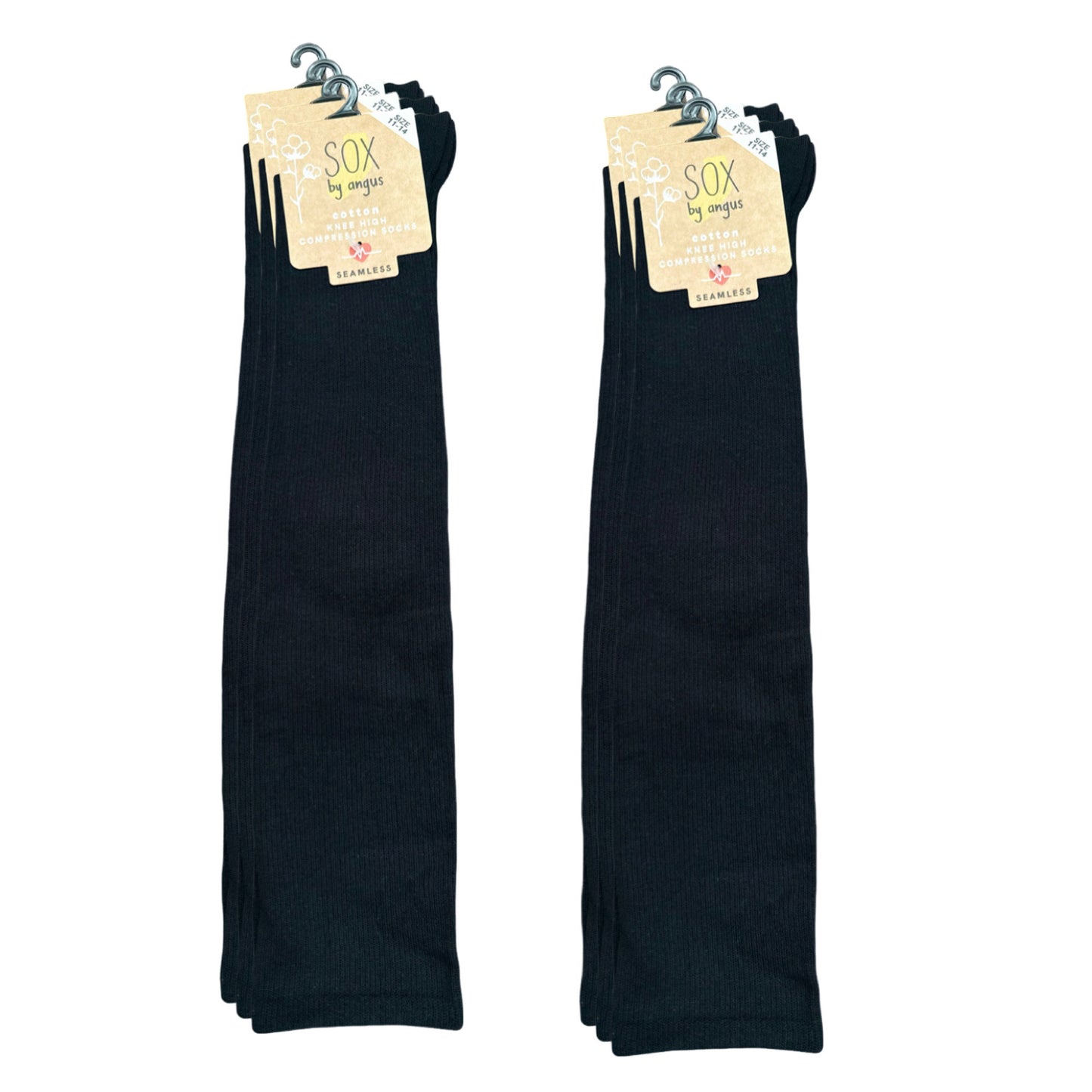 Compression Socks - No Seam- Black