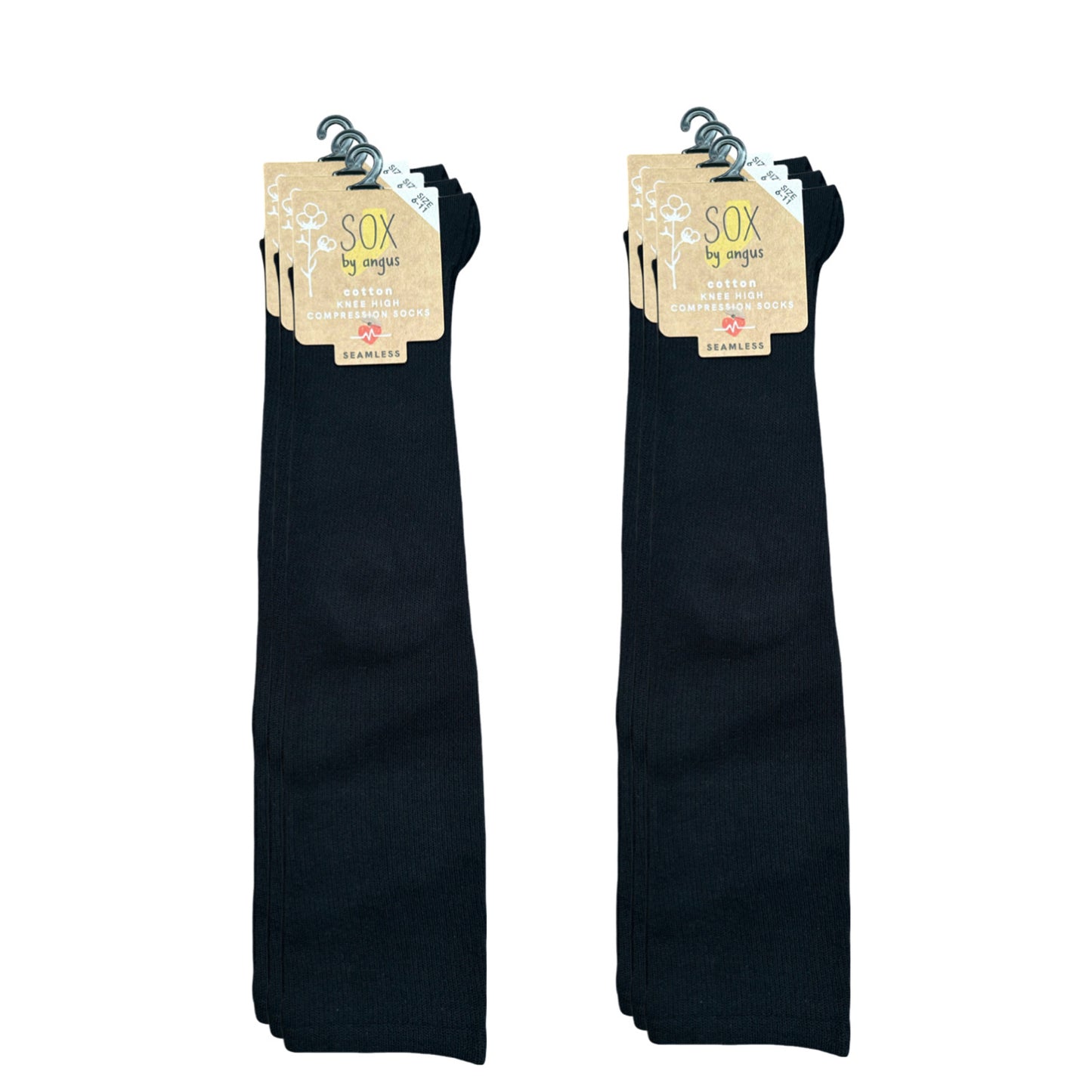 Compression Socks - No Seam- Black