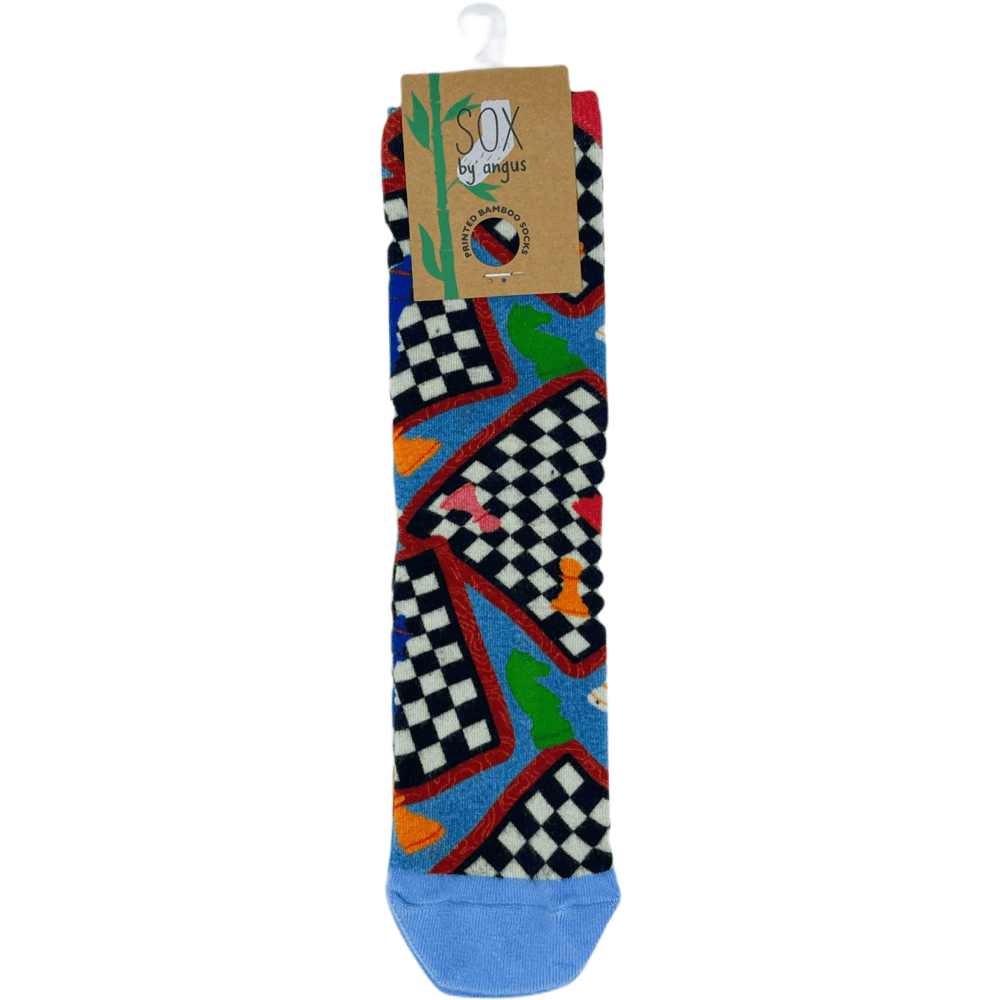 CHESS MESS SOCKS-Digital Printed Bamboo Novelty Socks