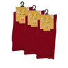 Cotton Loose Top Socks - NO SEAM - Burgundy