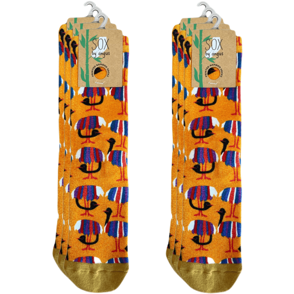 EMU PALS SOCKS-Digital Printed Bamboo Novelty Socks