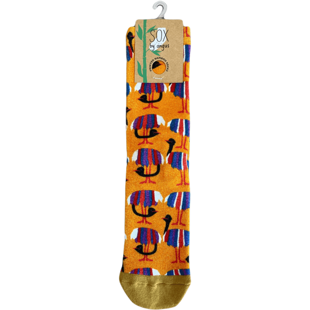 EMU PALS SOCKS-Digital Printed Bamboo Novelty Socks