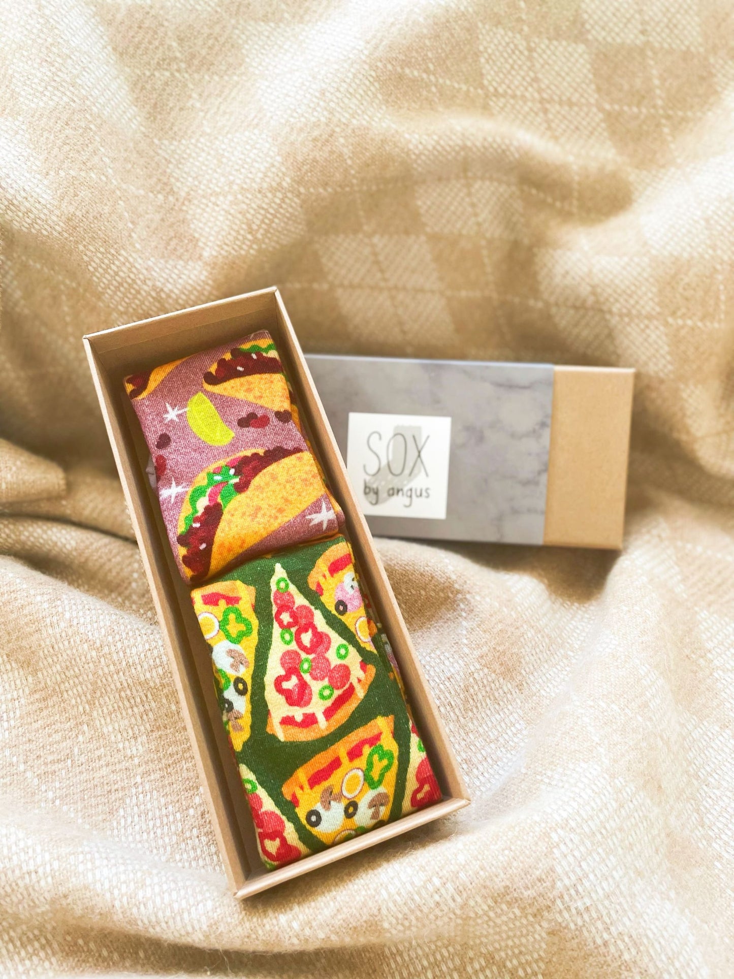 Gift Box-Taco & Pizza socks