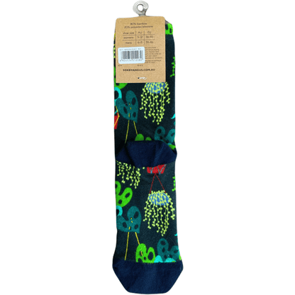 HANGING PLANT SOCKS-Digital Printed Bamboo Novelty Socks